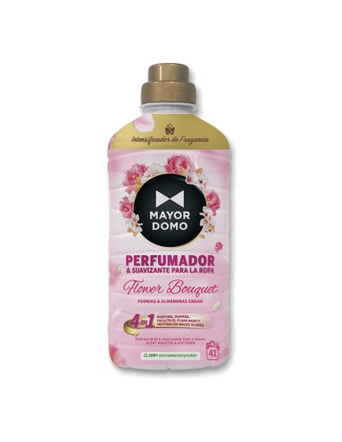 Botella de 750 ml del perfumador y suavizante Mayordomo 4 en 1 Flower Bouquet