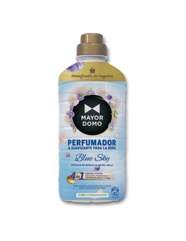 Botella de 750 ml del perfumador y suavizante Mayordomo 4 en 1 Blue Sky