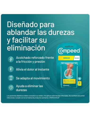 Compeed Durezas Pies Medianos 6 Apósitos Proteccion