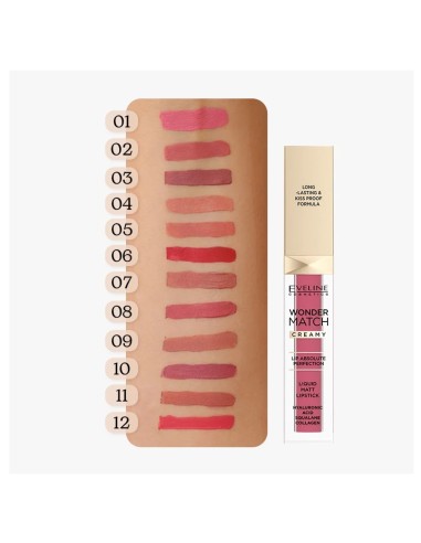Labial Líquido Eveline Wonder Match Creamy Matt Nº 05