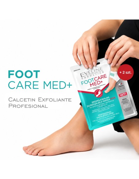 Eveline Foot Care Med Calcetin Exfoliante Talones 1 Par