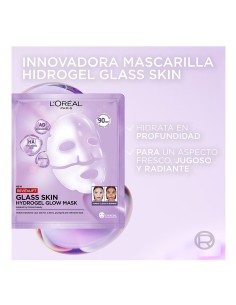 Mascarilla L'Oréal Revitalift Glass Skin Hydrogel Glow Mask en sobre monodosis de 25 g 2