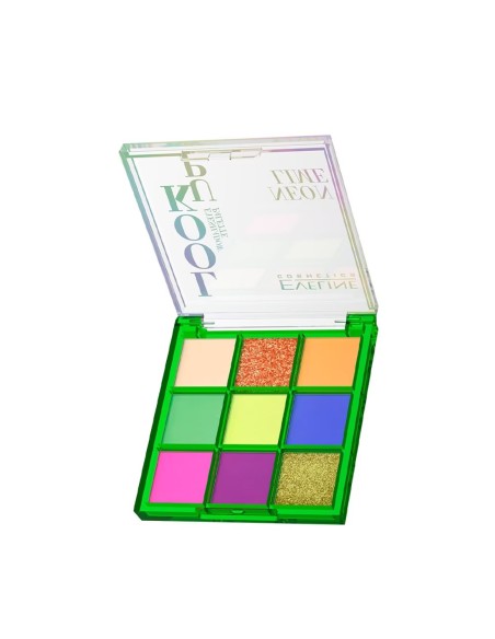 EVELINE PALETAS DE SOMBRAS LOOK UP 9 COLORS NEO LIME