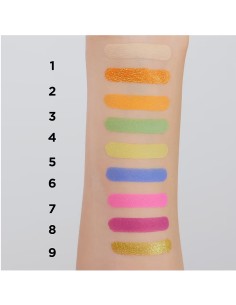 EVELINE PALETAS DE SOMBRAS LOOK UP 9 COLORS NEO LIME 2