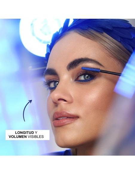 Máscara de pestañas de color azul intenso Variété con cepillo de silicona Eveline