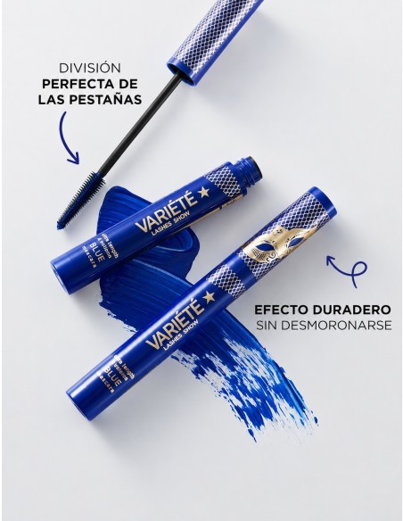 Eveline Variété Lashes Show Máscara de Pestañas Azul 10ml