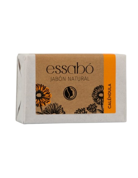 Pastilla de jabón artesanal Essabó de caléndula para pieles irritadas y sensibles
