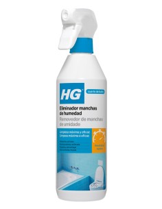 Envase frontal con spray de HG Eliminador de manchas de humedad y moho 500ml