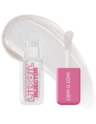 Aceite labial voluminizador Wet n Wild Lip Oil Injector tono Shimmer Me Baby