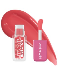 Aceite labial voluminizador Wet n Wild Lip Oil Injector tono Just A Hint