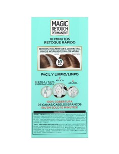 Caja frontal de L'Oréal Magic Retouch Permanent 5 Castaño retoque de raíces en 10 minutos. 2
