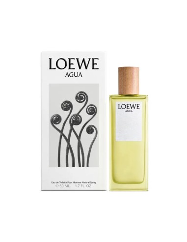 Frasco y caja de Agua de Loewe Eau de Toilette 50 ml vaporizador.