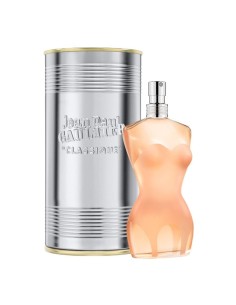 Frasco en forma de corsé y lata metálica de Jean Paul Gaultier Classique Eau de Toilette 30 ml.