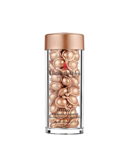 Vista del frasco de 60 cápsulas Elizabeth Arden Vitamin C Ceramide Radiance Renewal Serum
