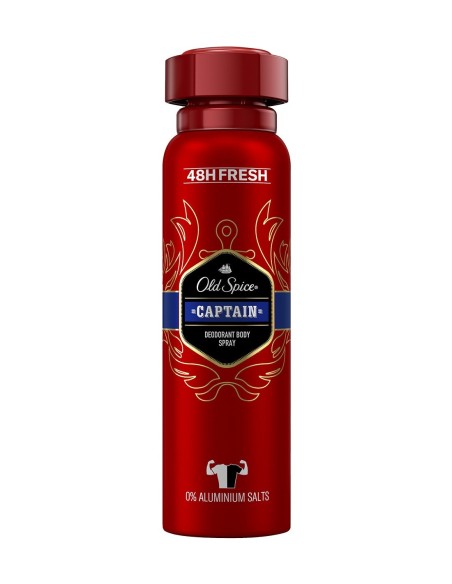 Desodorante en spray Old Spice Captain 150ml 0% sales de aluminio