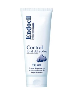 Tubo de Endocil crema desodorante antitranspirante 50ml control total del sudor