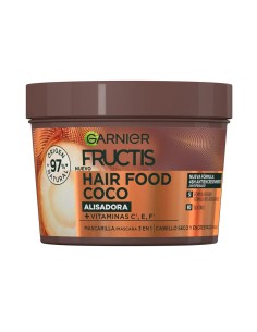 Tarro de mascarilla capilar Garnier Fructis Hair Food Coco Alisadora 390ml
