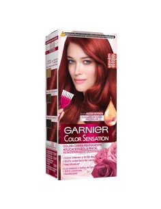 Caja frontal de tinte capilar Garnier Color Sensation 6.60 Rojo Intenso
