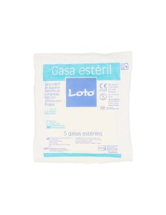 Caja de gasa estéril Loto 90 compresas en sobres de 5 unidades 2