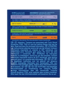 Caja frontal de tampones Tampax Compak Lites 24 unidades con aplicador 2
