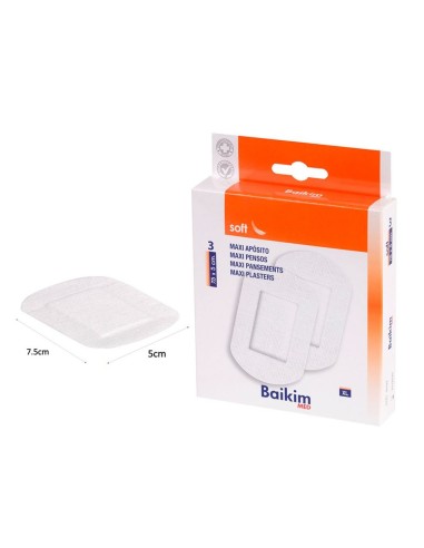 Baikim MED Maxi Apósito Sensibles XL paquete de 3 unidades 7,5x5 cm