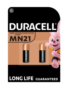 Blíster de 2 pilas alcalinas Duracell MN21 de 12V para mandos a distancia