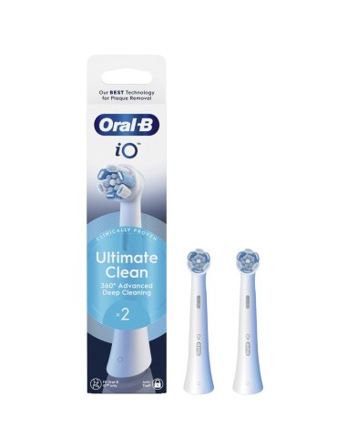 Caja de recambios Oral-B iO Ultimate Clean 360º con 2 repuestos