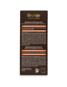 Bote y caja de fotoprotector solar facial Babaria Sun Lovers Bronze SPF50+ 40ml 2