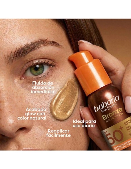 Babaria Solar Fluido Facial Bronze SPF50+ Color Adapt 40ml