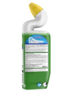 Botella verde de Pato WC Gel Limpiador Limpieza Total Frescor 750 ml con cuello angulado 2