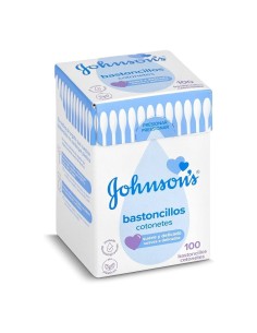 Caja frontal de Johnson's Bastoncillos Suaves 100 unidades 2