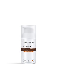 Bella Aurora CC Cream SPF50+ Extracubriente 30 ml con envase y caja protectora 2