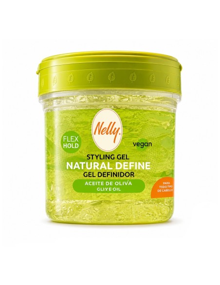 Nelly Styling Gel Natural Define Aceite de Oliva tarro 400 g vista frontal