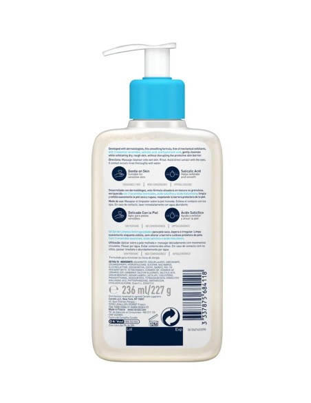 CeraVe SA Smoothing Cleanser con acido salicilico y ceramidas