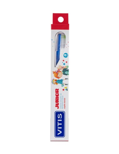 VITIS Cepillo Dental Junior para niños mayores de 6 años en blíster