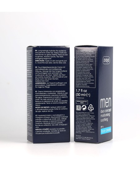 Crema facial masculina no grasa matificante Ziaja Men 50 ml