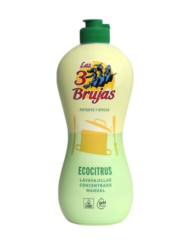 Las 3 Brujas lavavajillas a mano concentrado Ecocitrus 500 ml
