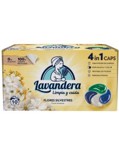Lavandera detergente en cápsulas para lavadora Flores Silvestres 10 lavados