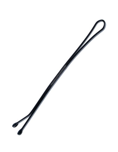 Horquilla clip de acero indeformable en color negro Ondina