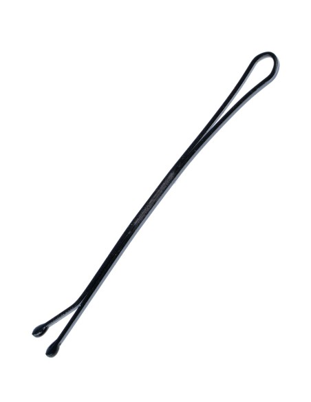 Horquilla clip de acero indeformable en color negro Ondina