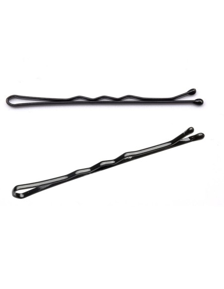 Horquillas clip de acero negro de 5 cm Eurostil Profesional