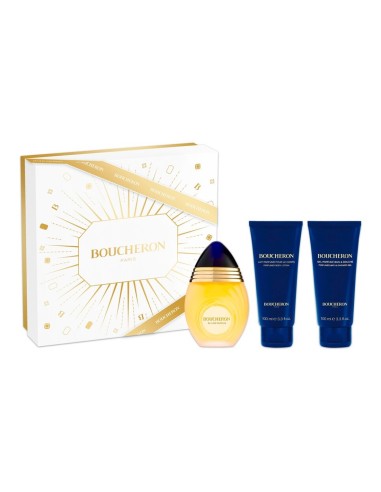Estuche de regalo Boucheron Pour Femme con perfume locion corporal y gel de ducha