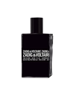 Frasco de perfume masculino Zadig & Voltaire This Is Him! Eau de Toilette de vidrio negro