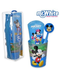 Set completo de cepillo, pasta, vaso y neceser Mickey and Friends