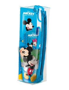 Set completo de cepillo, pasta, vaso y neceser Mickey and Friends 2