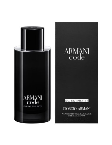 Frasco y estuche de Armani Code Homme Eau de Toilette 125 ml