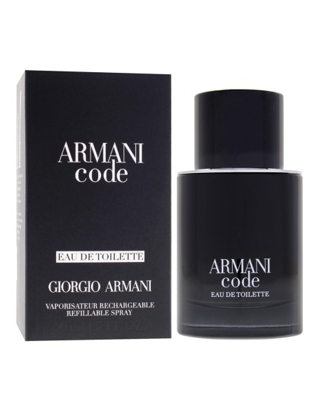 Estuche y frasco recargable de Giorgio Armani