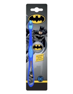 Cepillo de dientes Batman con mango decorado y protector con el emblema del personaje