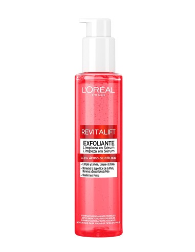 L'Oréal Paris Revitalift limpiador exfoliante facial color rojo