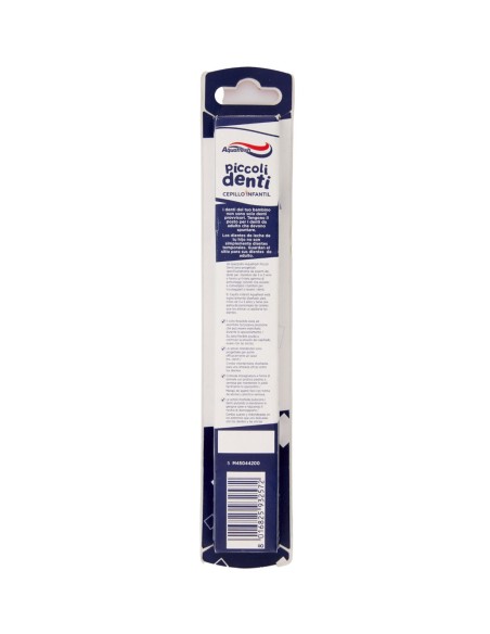 Cepillo Aquafresh Piccoli Denti con ventosa y protector infantil